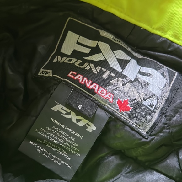 FXR W Fresh Snow Pant Neon - Picture 2 of 3